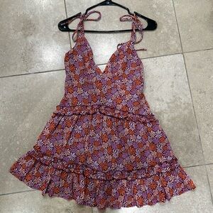 Floral showpo mini dress with tie straps
